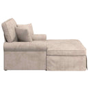 vidaXL Fotel Loungba Szoknyával párnával Bézs 157 x 91 x 91 cm ARES