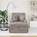 vidaXL Fotel Loungba Szoknyával Homokszín 157 x 91 x 91 cm ARES