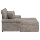 vidaXL Fotel Loungba Szoknyával Homokszín 157 x 91 x 91 cm ARES