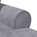 vidaXL Fotel Loungba Szoknyával Világosszürke 157 x 91 x 91 cm ARES