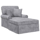 vidaXL Fotel Loungba Szoknyával Világosszürke 157 x 91 x 91 cm ARES