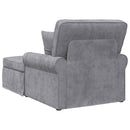vidaXL Fotel Loungba Szoknyával Világosszürke 157 x 91 x 91 cm ARES