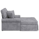 vidaXL Fotel Loungba Szoknyával Világosszürke 157 x 91 x 91 cm ARES