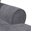 vidaXL Fotel Loungba Szoknyával Sötétszürke 157 x 91 x 91 cm ARES