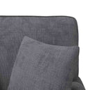vidaXL Fotel Loungba Szoknyával Sötétszürke 157 x 91 x 91 cm ARES