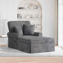vidaXL Fotel Loungba Szoknyával Sötétszürke 157 x 91 x 91 cm ARES