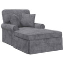 vidaXL Fotel Loungba Szoknyával Sötétszürke 157 x 91 x 91 cm ARES
