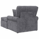 vidaXL Fotel Loungba Szoknyával Sötétszürke 157 x 91 x 91 cm ARES