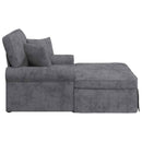 vidaXL Fotel Loungba Szoknyával Sötétszürke 157 x 91 x 91 cm ARES
