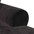 vidaXL Fotel Loungba Szoknyával párnával Fekete 157 x 91 x 91 cm ARES