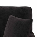 vidaXL Fotel Loungba Szoknyával párnával Fekete 157 x 91 x 91 cm ARES