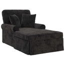 vidaXL Fotel Loungba Szoknyával párnával Fekete 157 x 91 x 91 cm ARES