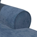 vidaXL Fotel Loungba Szoknyával párnával Kék 157 x 91 x 91 cm ARES