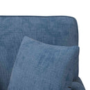 vidaXL Fotel Loungba Szoknyával párnával Kék 157 x 91 x 91 cm ARES