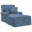 vidaXL Fotel Loungba Szoknyával párnával Kék 157 x 91 x 91 cm ARES