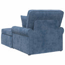 vidaXL Fotel Loungba Szoknyával párnával Kék 157 x 91 x 91 cm ARES