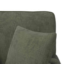 vidaXL Fotel Loungba Szoknyával párnával Zöld 157 x 91 x 91 cm ARES