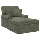 vidaXL Fotel Loungba Szoknyával párnával Zöld 157 x 91 x 91 cm ARES