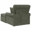 vidaXL Fotel Loungba Szoknyával párnával Zöld 157 x 91 x 91 cm ARES