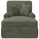 vidaXL Fotel Loungba Szoknyával párnával Zöld 157 x 91 x 91 cm ARES