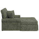 vidaXL Fotel Loungba Szoknyával párnával Zöld 157 x 91 x 91 cm ARES