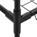 vidaXL 3-szintes növénypolc Fekete 100 x 32 x 102 cm Acél