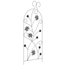 vidaXL Kerti Kerítés zárral 3 pcs Fekete 112 x 39,5 cm Acél