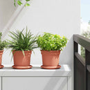 vidaXL Növénycserép 24 pcs Tégla Vörös Ø 15 x 12 cm Műanyag