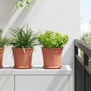vidaXL Növénycserép 24 pcs Tégla Vörös Ø 19 x 16 cm Műanyag