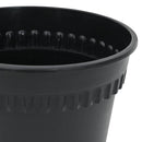 vidaXL Növénycserép 24 pcs Fekete Ø 12,5 x 10 cm Műanyag
