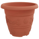 vidaXL Növénycserép 6 pcs Tégla Vörös Ø 22 x 18 cm Műanyag