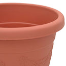 vidaXL Növénycserép 6 pcs Tégla Vörös Ø 30 x 25 cm Műanyag