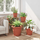 vidaXL Növénycserép 24 pcs Tégla Vörös Ø 39 x 32 cm Műanyag