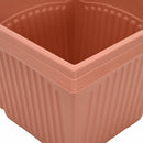 vidaXL Növénycserép 6 pcs Tégla Vörös 28,5 x 28,5 x 22 cm Műanyag