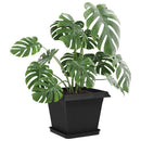 vidaXL Növénycserép 6 pcs Fekete 33 x 33 x 26 cm Műanyag