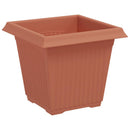vidaXL Növénycserép 24 pcs Tégla Vörös 16 x 16 x 14 cm Műanyag