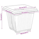 vidaXL Növénycserép 24 pcs Tégla Vörös 16 x 16 x 14 cm Műanyag