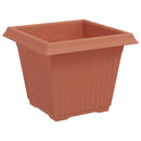 vidaXL Növénycserép 24 pcs Tégla Vörös 20 x 20 x 16 cm Műanyag
