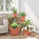 vidaXL Növénycserép 24 pcs Tégla Vörös 33 x 33 x 26 cm Műanyag