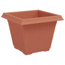 vidaXL Növénycserép 24 pcs Tégla Vörös 38 x 38 x 30 cm Műanyag