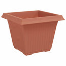vidaXL Növénycserép 24 pcs Tégla Vörös 43 x 43 x 33,5 cm Műanyag
