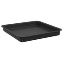 vidaXL Növénycserép 24 pcs Fekete 23 x 23 x 17,5 cm Műanyag