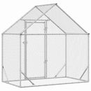 vidaXL Csirkeketrec Ezüst 170 x 100 x 177 cm Horganyzott acél