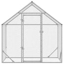 vidaXL Csirkeketrec Ezüst 170 x 100 x 177 cm Horganyzott acél