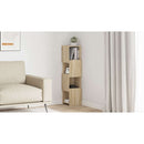 vidaXL Sarokszekrény Sonoma tölgy 25,5x25x102cm Faanyag