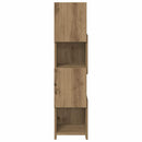 vidaXL Sarokszekrény 25,5x25x102cm Szerelt Fa Artisan tölgy