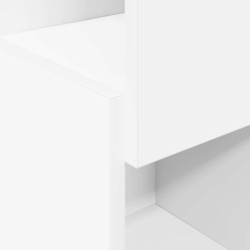 vidaXL Sarokszekrény Fehér 25,5x25x80cm Faanyag