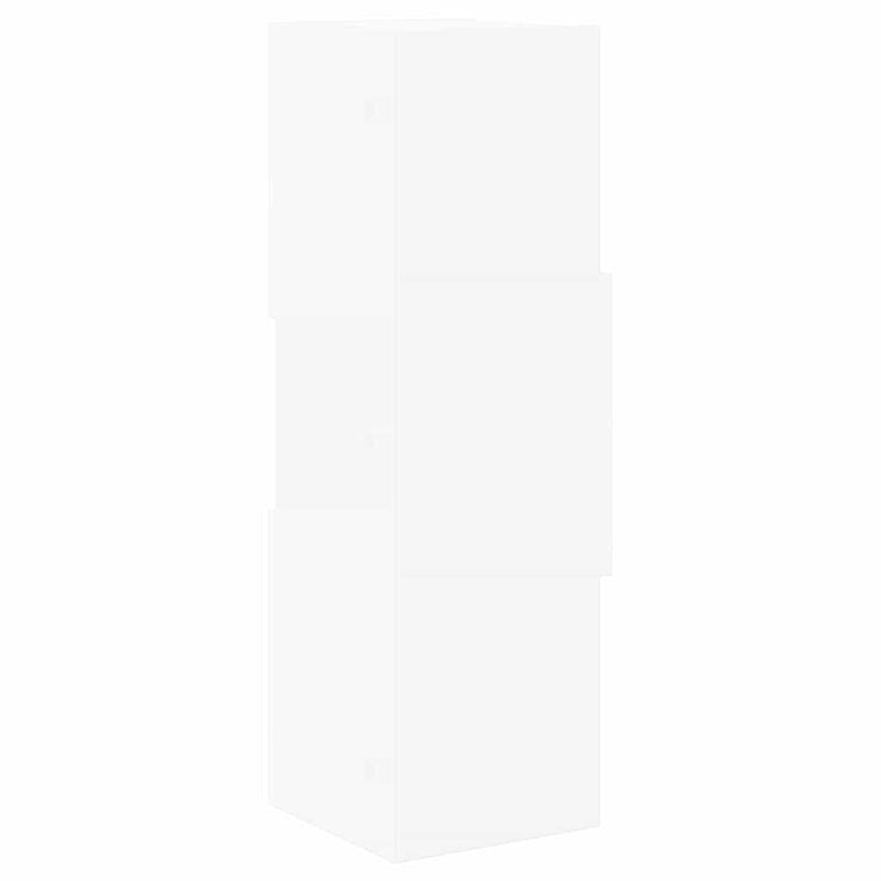 vidaXL Sarokszekrény Fehér 25,5x25x80cm Faanyag