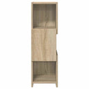 vidaXL Sarokszekrény Sonoma tölgy 25,5x25x80cm Faanyag