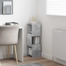 vidaXL Sarokszekrény Fehér 25,5x25x80cm Faanyag